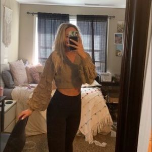Cute cropped boutique sweater